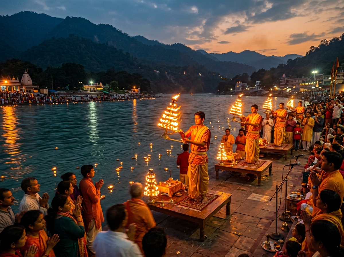 त्रिवेणी घाट महा आरती (ऋषिकेश)