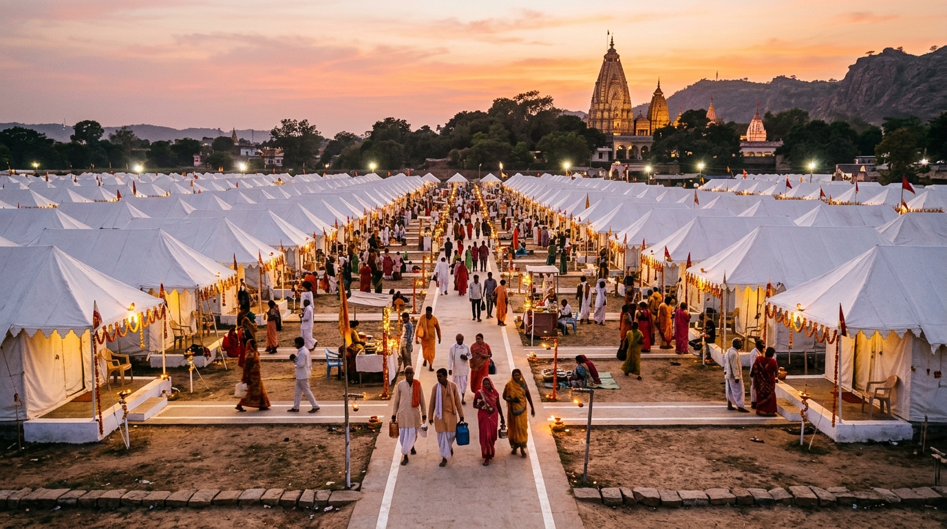 Pilgrim Accommodation & Dharamshalas • आवास व्यवस्था