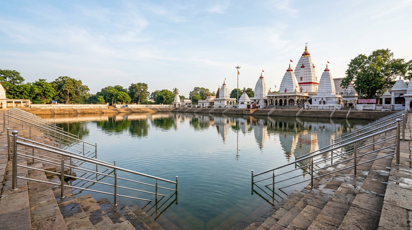 दर्शनीय तीर्थ स्थल एवं शिवगंगा घाट • Sacred Places & Shivganga Sarovar Around Dumka